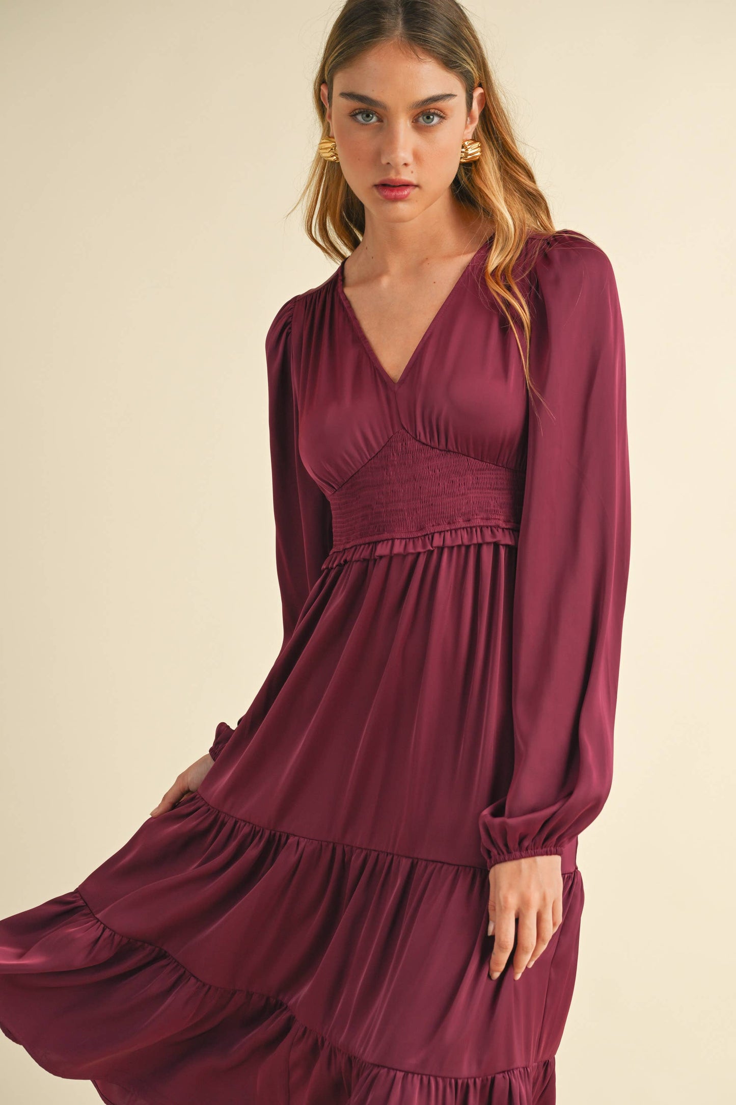 Hannah Elegant Midi Dress