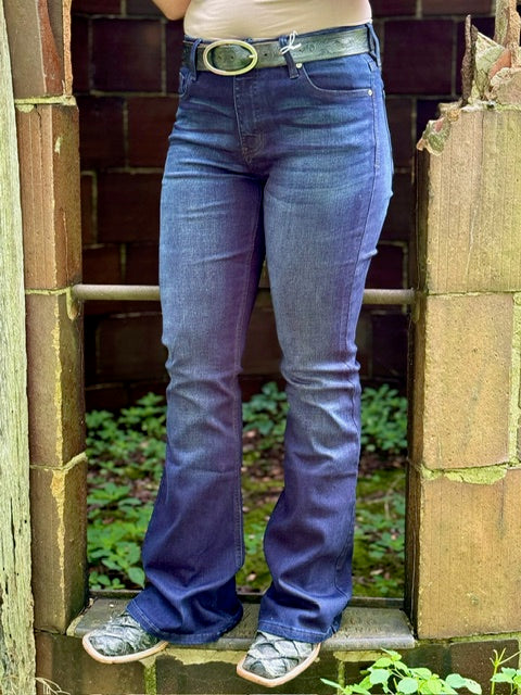 Mid-Rise Flare Jeans