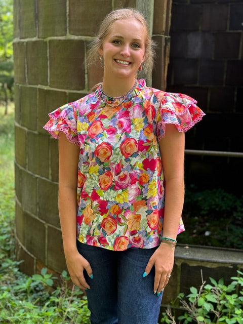 Floral Print Blouse