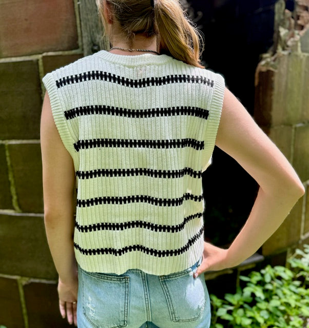 Bella Striped Knit Top