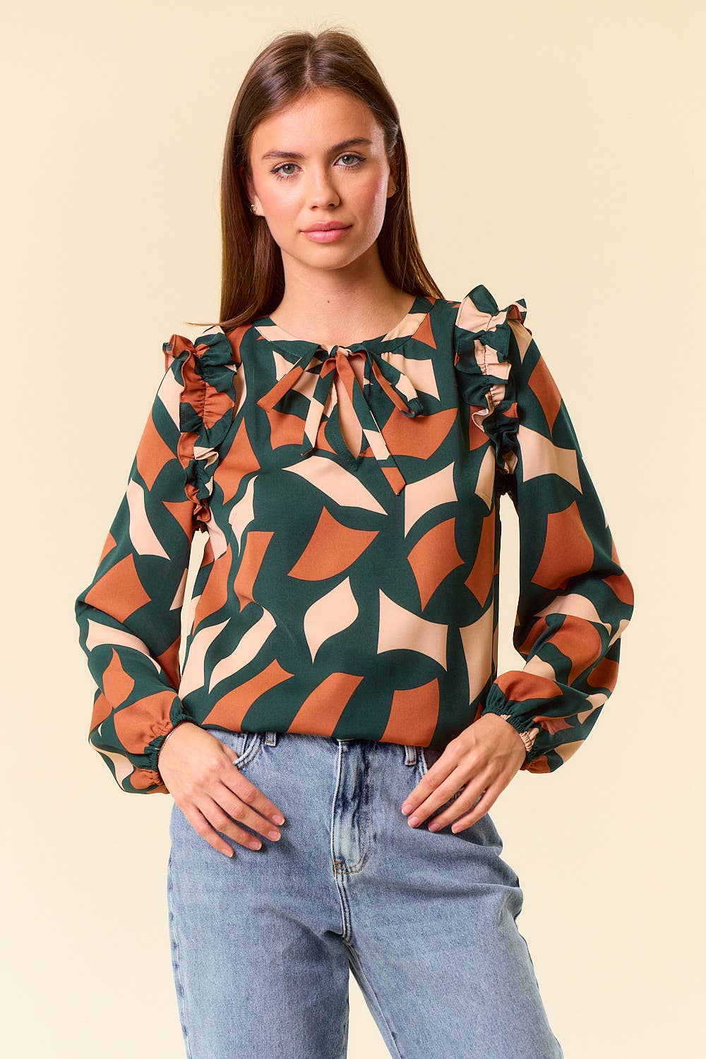 Diana Tie Neck Blouse